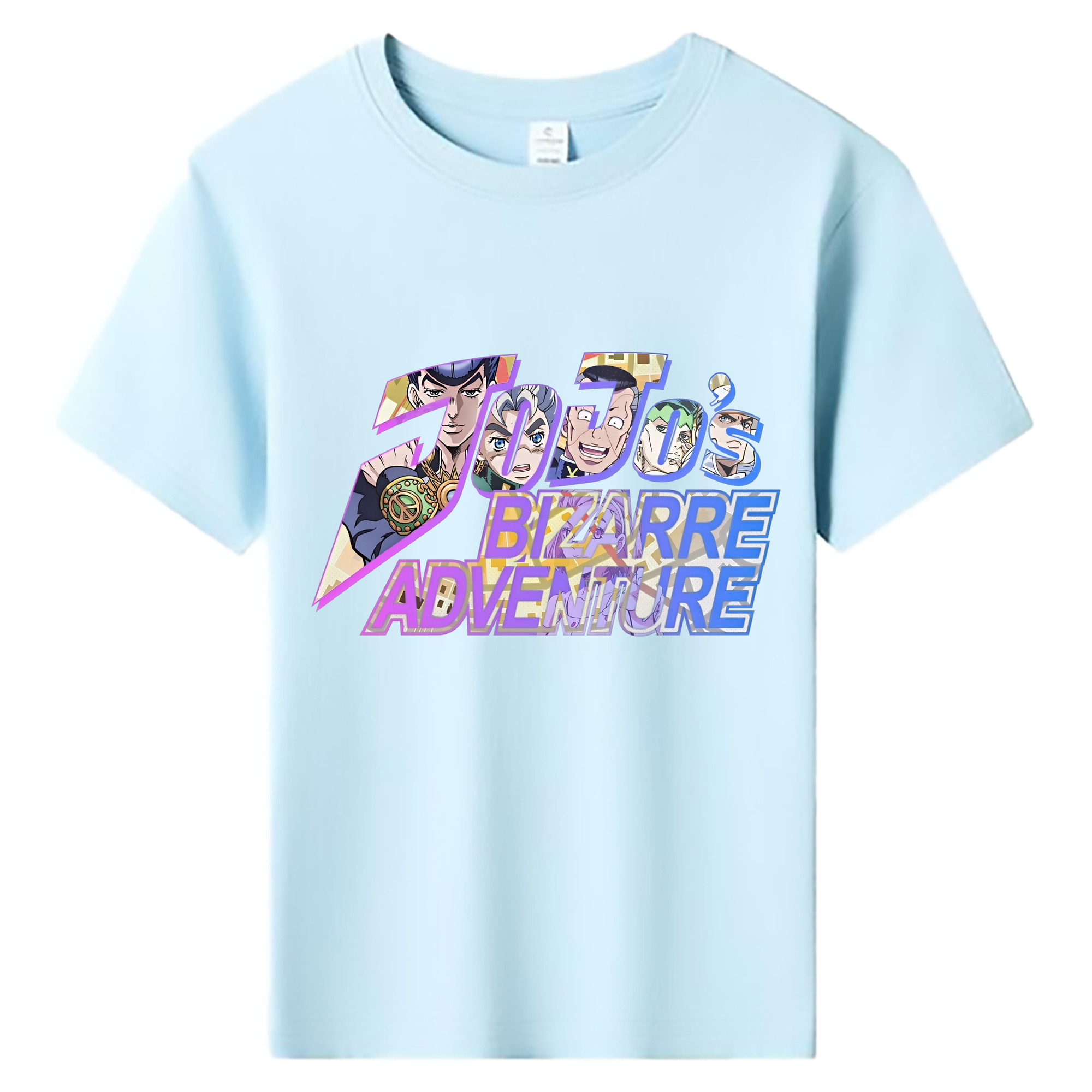 （画像用） ジョジョの奇妙な冒険 JoJo's Bizarre Adventure 綿100％キッズTシャツ（フロントプリント）